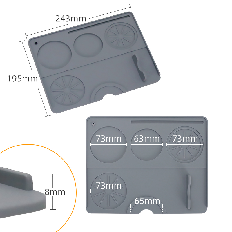 Coffee Tamper Mat Espresso Por - Bar Mat Rubber 评论和价格