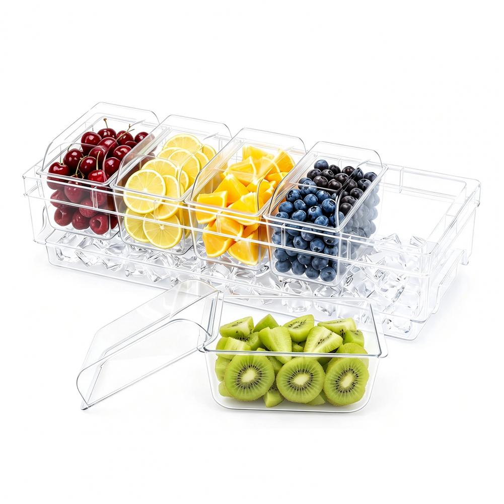 2026 Taco Bar Serving Set for  - Garnish Tray Set 评论和价格