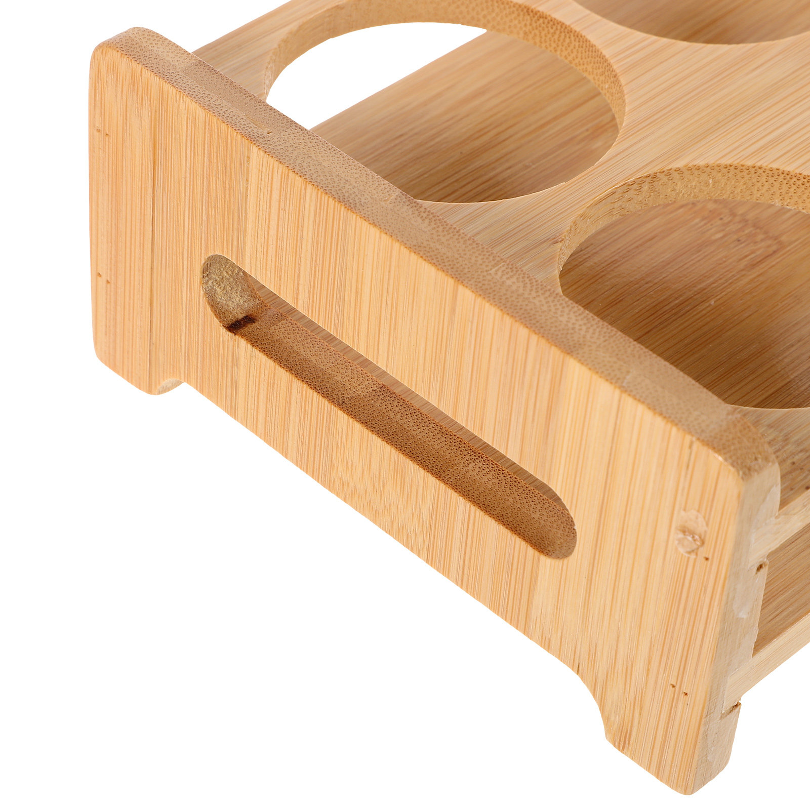 Bamboo Shot Glass Holder Premi - Home Bar Stand 评论和价格