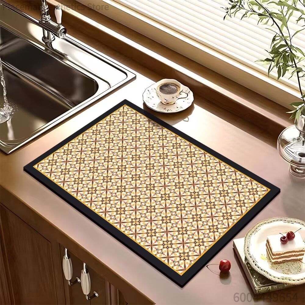 Kitchen Countertop Draining Ma - Bar Mat Rubber 评论和价格