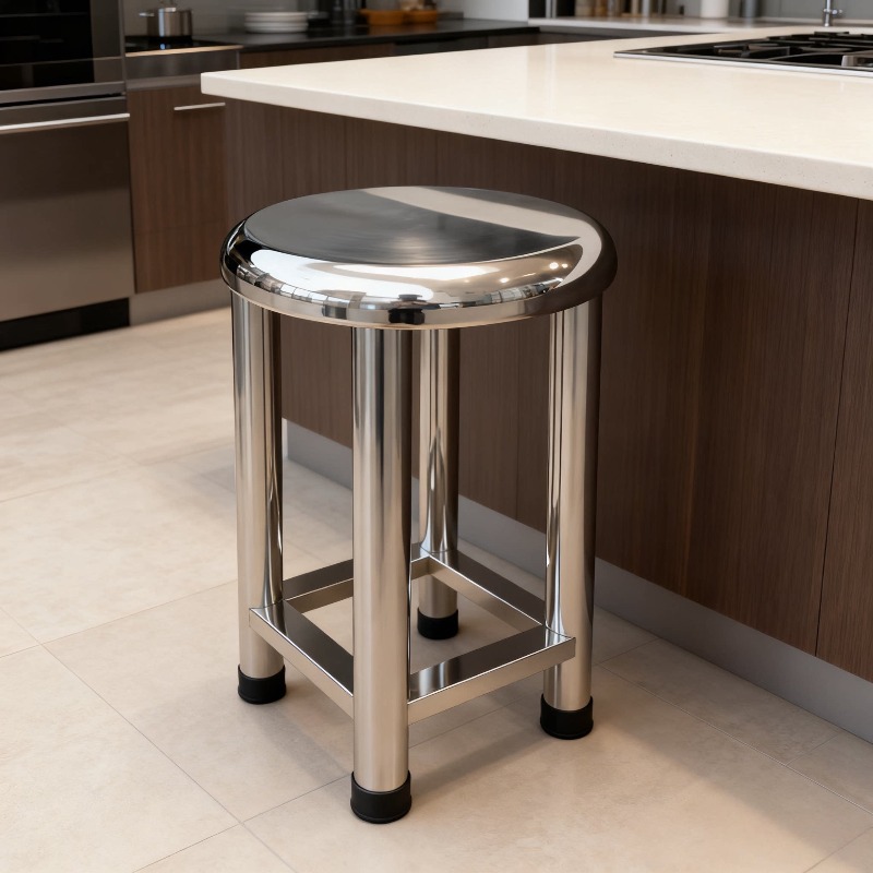 304 Stainless Steel Round Stoo - Home Bar Lounge 评论和价格