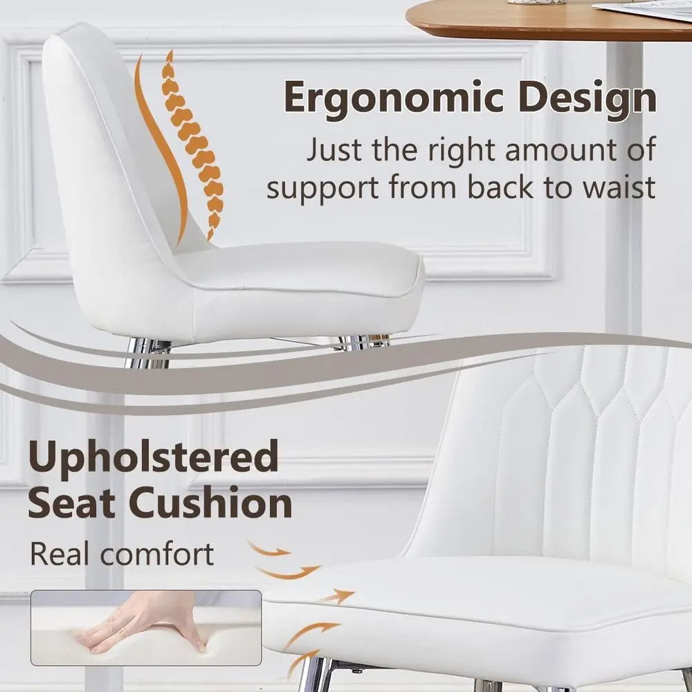 Set of 2 White Upholstered 27  - Home Bar Stools 评论和价格