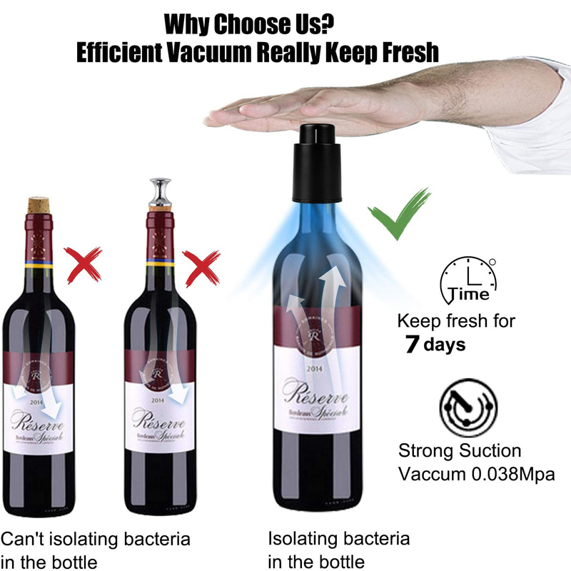 LMETJMA Wine Bottle Stoppers R - Wine Preservation Pump 评论和价格