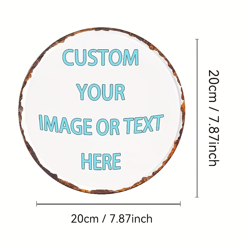 Custom Round Metal Tin Sign, P - Home Bar Signs 评论和价格